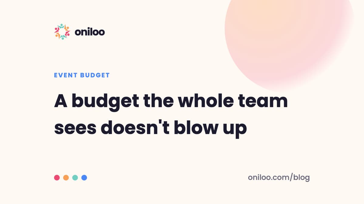 A budget the whole team sees doesn't blow up