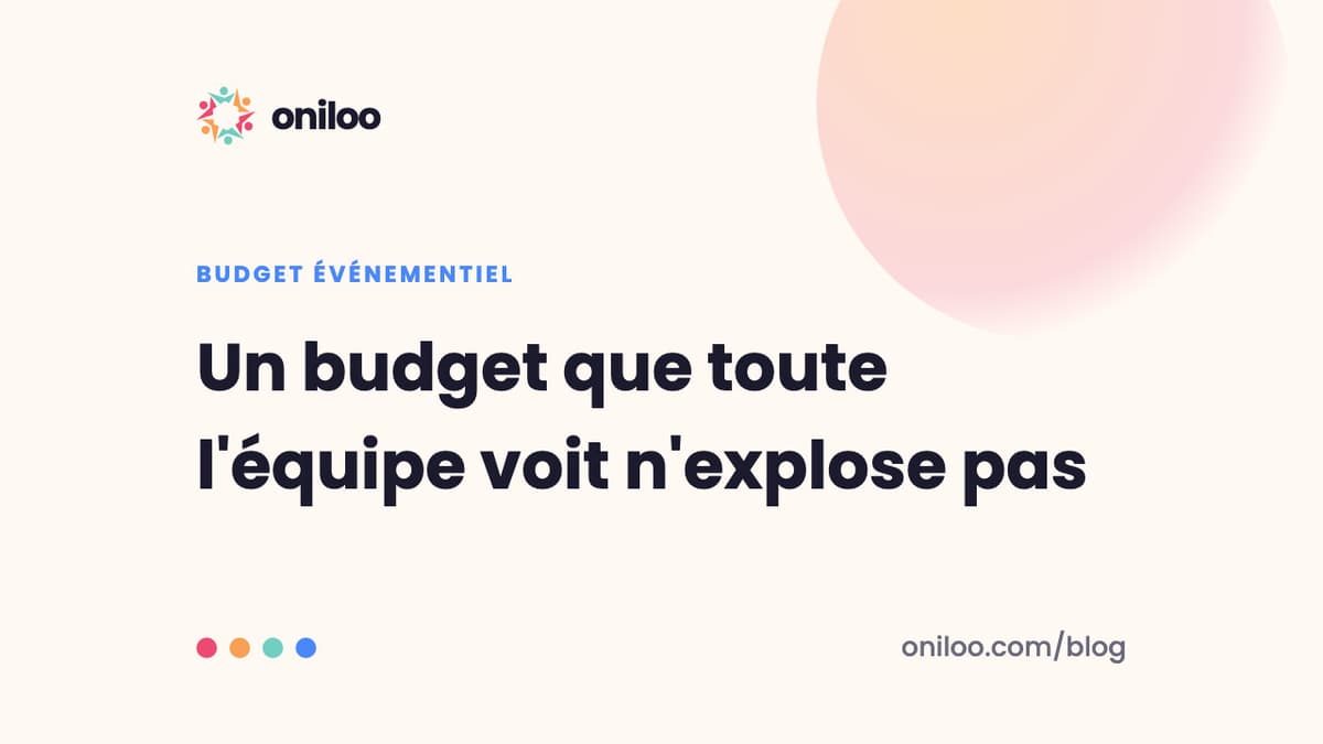 Un budget que toute l'équipe voit n'explose pas